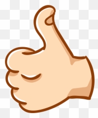 Fingers Clipart Okay - Thumb Up Sticker Png,Ok Hand Sign Png
