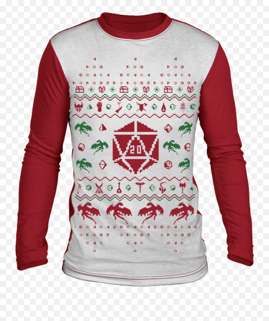 Ugly Christmas D20 - Ugly Christmas Sweaters For Kids Png,D20 Png