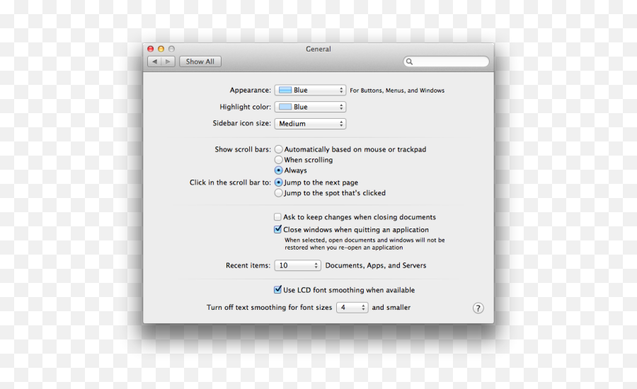 Open Recent List Always Blank Issue 845 Macdownapp - Mountain Lion System Preferences Png,System Preferences Icon