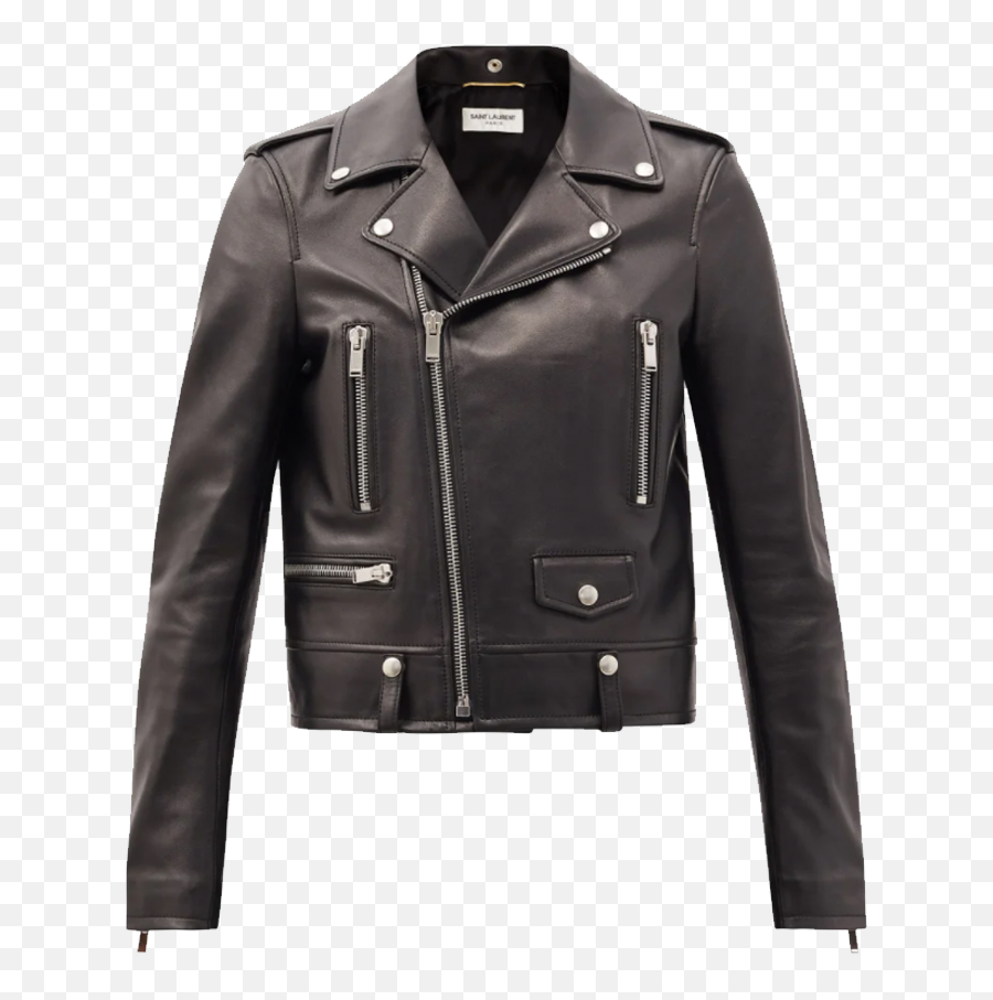 The Biker Jacket Is Back U2013 And Kate Moss Would Be Proud - Prada Logo Plaque Zipped Jacket Png,Pret A Porter Icon Moto Jacket
