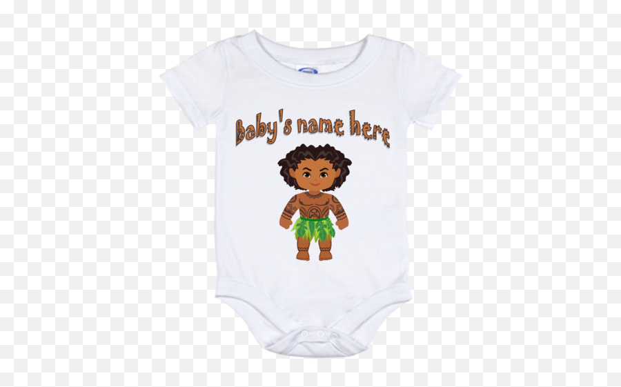 Cute Personalized Maui - Moana Onesie All Sizes From New Born 24 Months Girl Png,Maui Moana Png