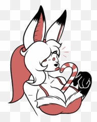 Candy Cane Cleavage By Frost - Cartoon Png,Cleavage Png