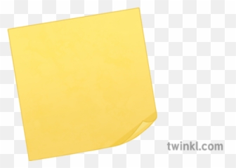 Post It Note Illustration - Twinkl Construction Paper png