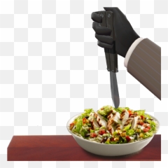 Download Knife Your Salad - Chipotle Bowl Png,Salad Bowl Png