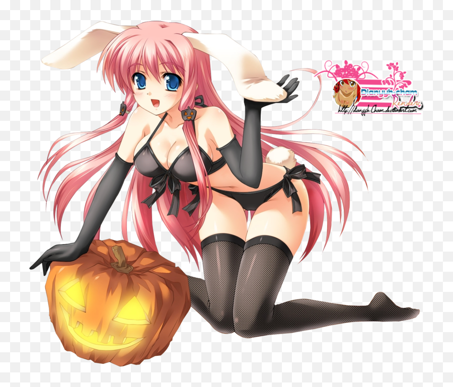 Download Hot Anime Girl Mangaka Halloween Ecchi Sexy Picture - Anime Girl Transparent Background Ecchi Png,Hot Anime Girl Png