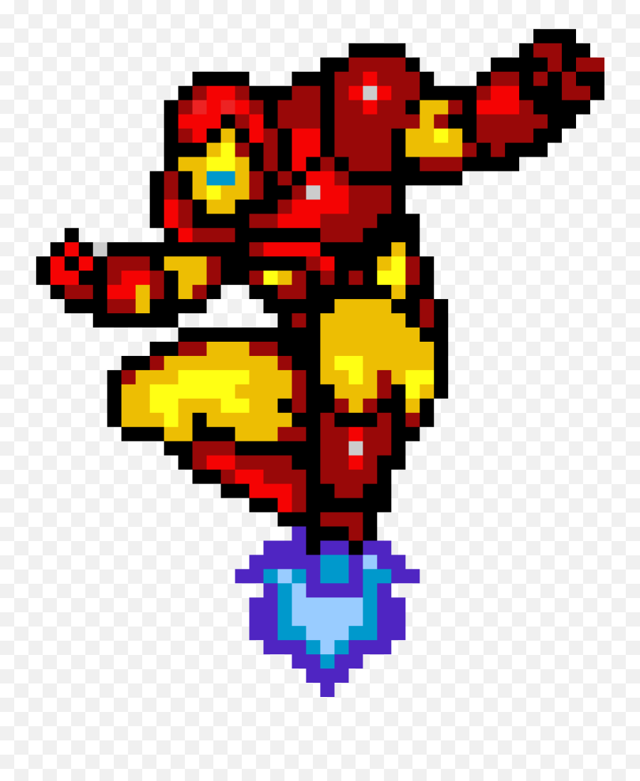 Pixilart - Iron Man By Pxmkmaster Iron Man Pixel Art Png,Iron Man Symbol Png