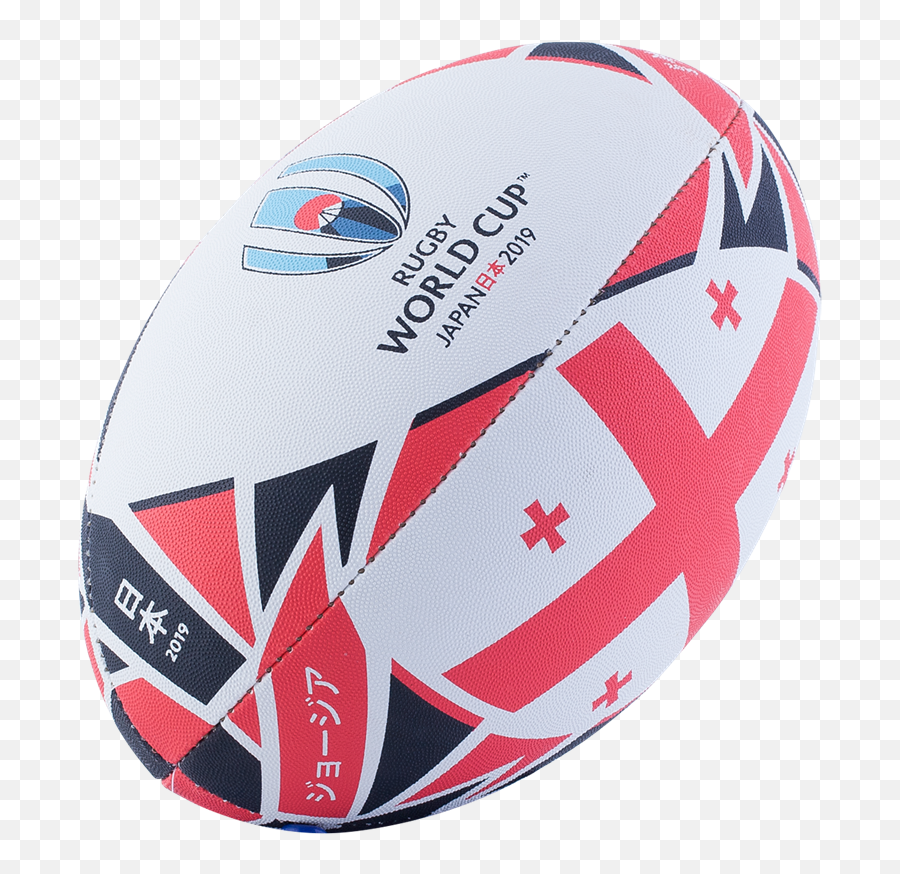 Rugby World Cup 2019 Georgia Ball - Japan Flag Rugby World Cup Png,Rugby Ball Png