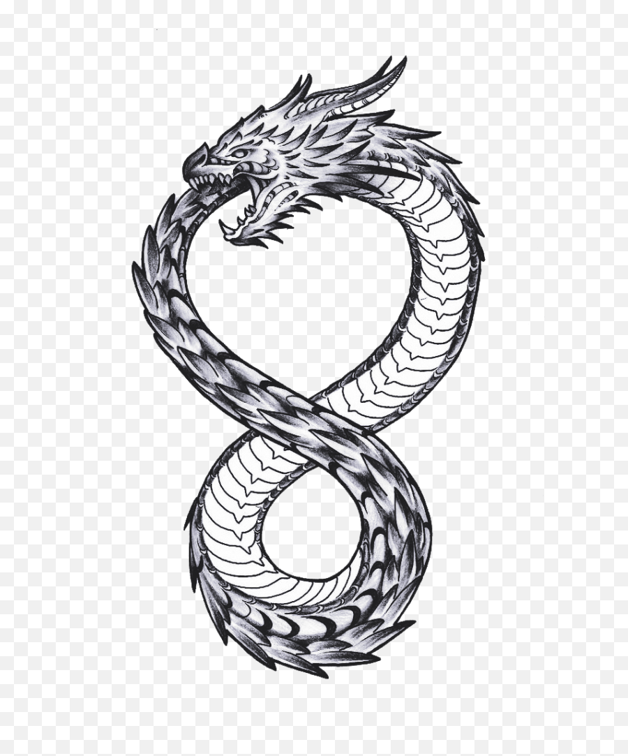 Download Kovacs Dragon Circle Black Takeshi White Hq Png - Altered Carbon Tattoo Dragon,Dragon Symbol Png