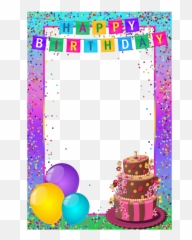 Birthday Frame Transparent Png - Photo