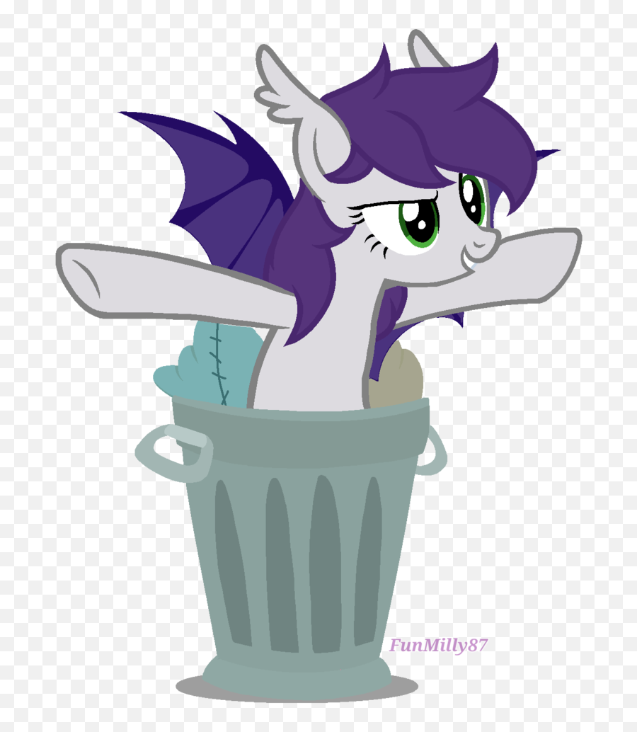 1974675 - Artisturpone Base Used Bat Pony Bat Pony Oc Cartoon Png,Trash Can Transparent Background