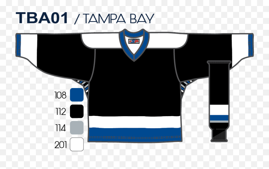 Sp Apparel League Series Tampa Bay Lightning Black Sublimated Hockey Jersey - Emblem Png,Tampa Bay Lightning Logo Png