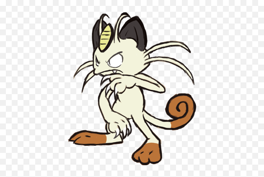 Meowth Stance By Runde - Fur Affinity Dot Net Cartoon Png,Meowth Png