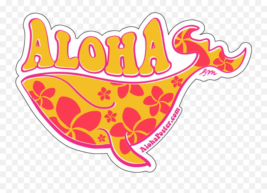 Sunset Beach Sticker Size 425 X 347 U2014 Alohaposterscom Png