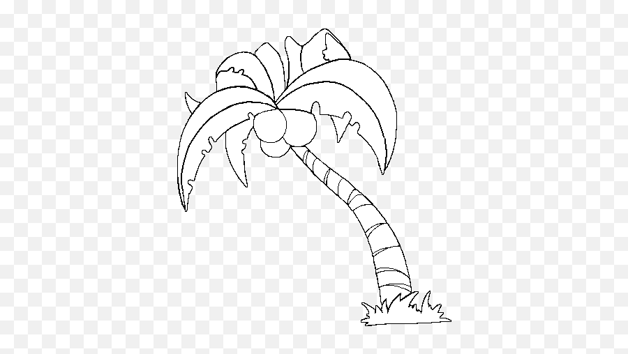 Coconut Tree 3 Nature U2013 Printable Coloring Pages Png