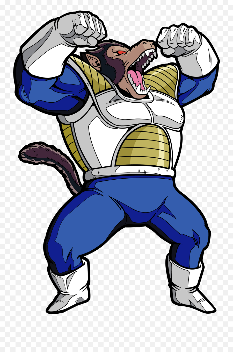 Great Ape Vegeta X28 U2013 Figpin - Dragonball Z Giant Ape Png,Vegeta Transparent Background