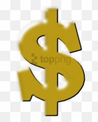 Free Png Gold Dollar Sign Image - Signs