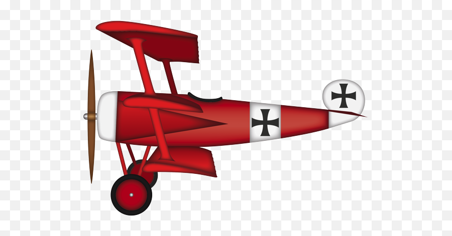 Plane Red Baron Hd Png Download - Stampe,Plane Emoji Png