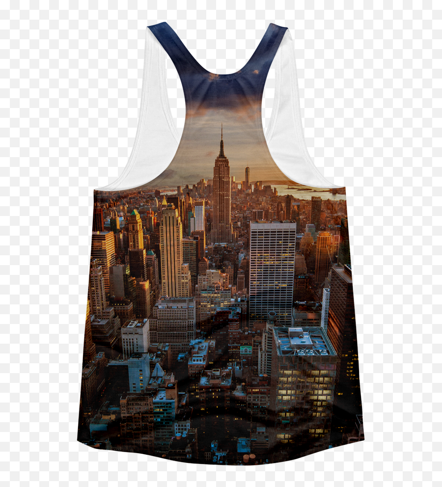 Download New York City Skyline Womenu0027s Racerback Tank Top Png Empire State Building