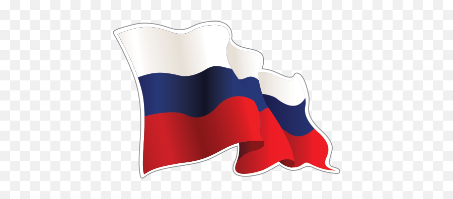 Printed Vinyl Ru Russia Flag Stickers Factory - Clip Art Png,Russia Flag Png