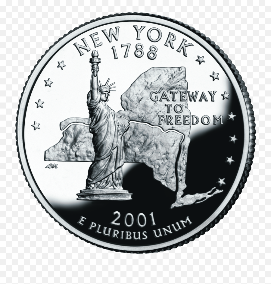 2001 Ny Proof - 2001 New York Quarter Png,Proof Png