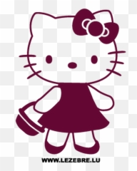 Hello Kitty Basket Decal - Face Png