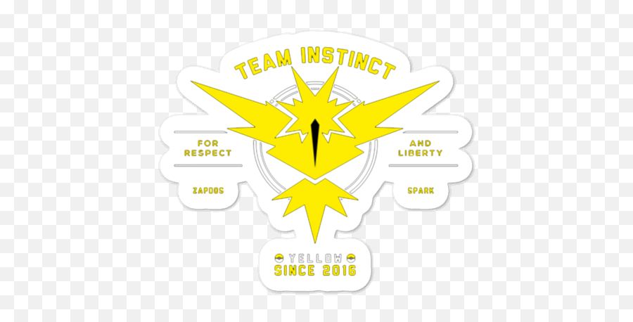 Acheter Sticker Pull Pokémon Go Team Instinct Since 2016 De - Emblem Png,Zapdos Png