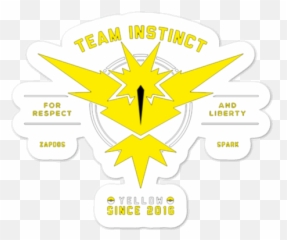 Acheter Sticker Pull Pokémon Go Team Instinct Since 2016 De - Emblem Png,Zapdos Png