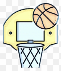 Outline Of Basketball Free Throw Sports Clip Art - png Black And White Basketball
