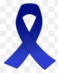 Blue Awareness Ribbon Png Clipart - Black Awareness Ribbon Clip Art,Blue Ribbon Png