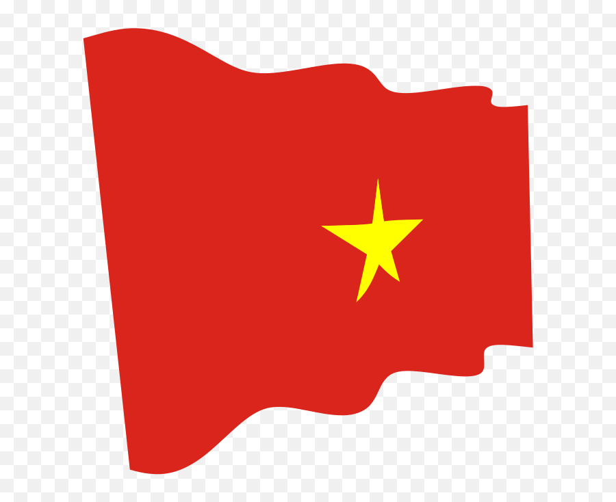 Vietnam Waving Flag Clip Art - Vertical Png,Vietnam Flag Png