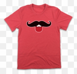 Mustache Tongue - Great State Of Kansas Missouri Shirt Png,Mustach Png