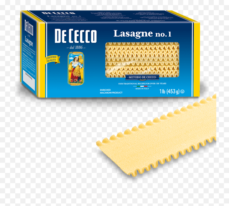 Lasagne No - De Cecco Lasagna No 1 Png,Lasagna Transparent