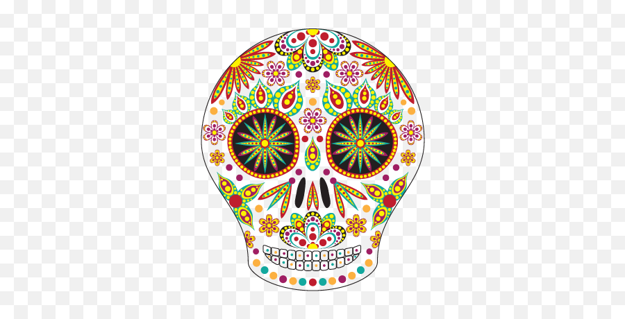 Download Dia De Los Muertos Skull - Dia De Muertos Skulls Day Of The Dead Gif Png,Skulls Transparent