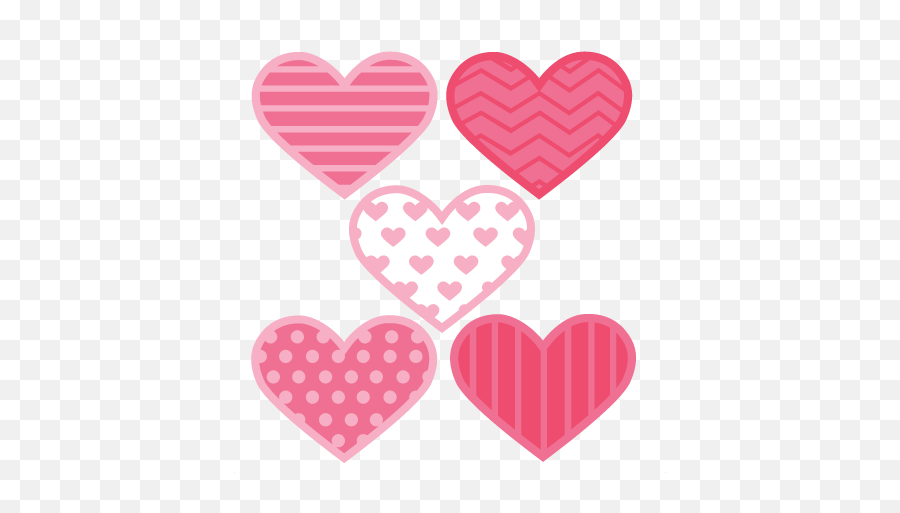 Assorted Hearts Svg Cut Files Flower Scal Free Scut - Cute Design For Scrapbook Png,Cute Heart Png