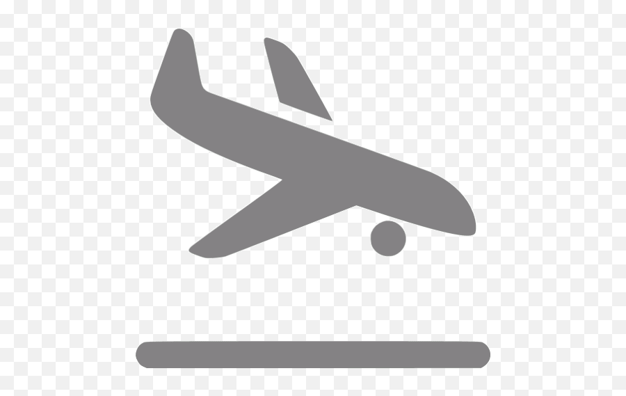 Gray Airplane Landing Icon - Free Gray Airplane Icons Aircraft Landing Icon Png,Transparent Plane
