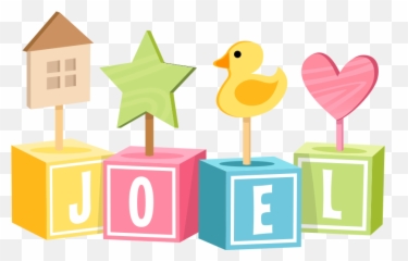Cubes With Name Wall Sticker - Baby Png