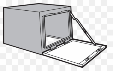 Proline Sloped - Front HMI Enclosure Upper Door nVent Vertical png
