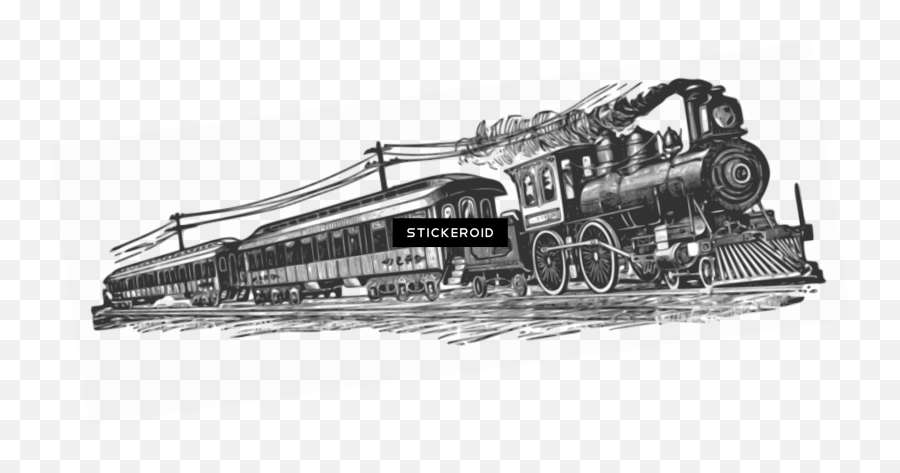 Train Clipart Png - Far West Train Clipart Steam Train Transparent Railroad Clipart,Steam Png