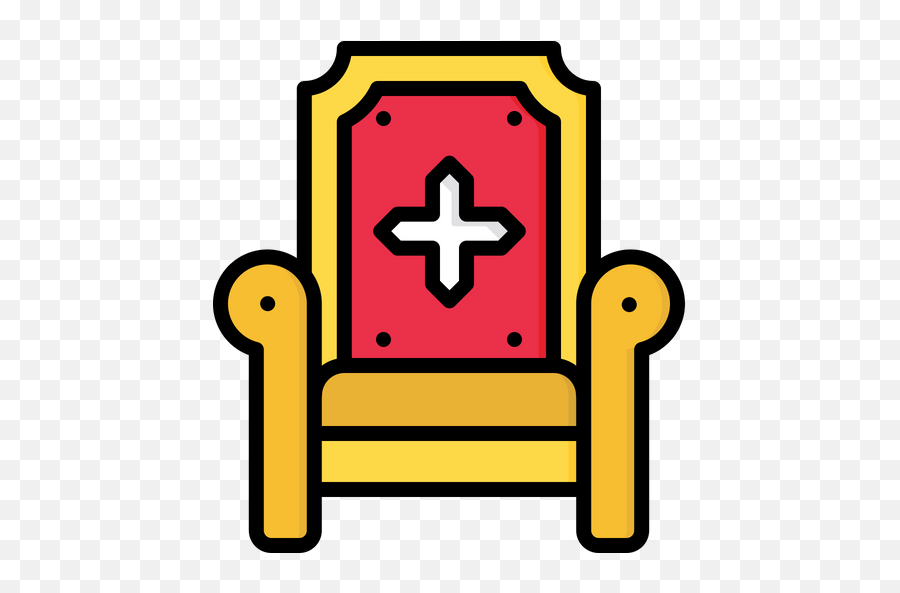 Throne Icon Of Colored Outline Style - Available In Svg Png Throne Icon Png,Throne Png