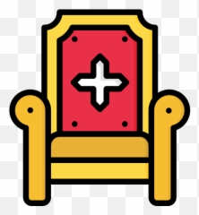 Throne Icon Of Colored Outline Style - Available SVG PNG Png