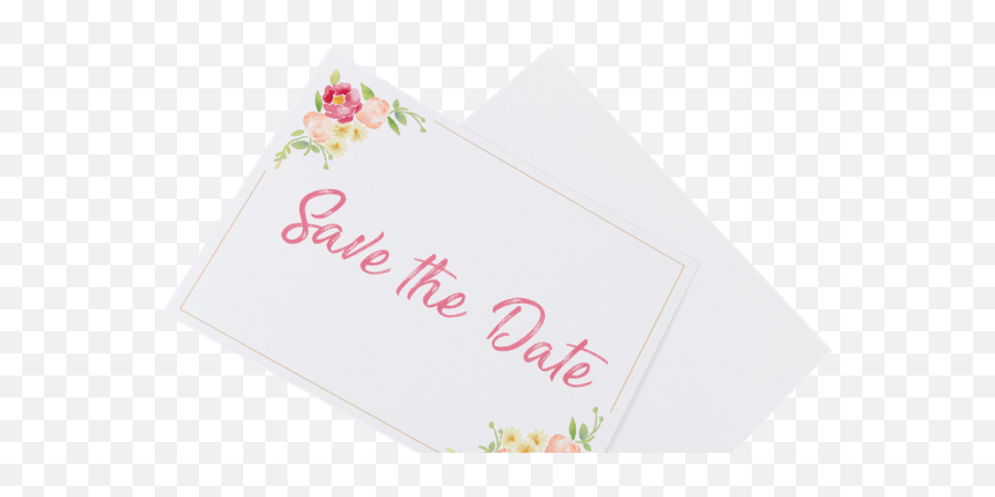 Flat Save The Date Card Trade Digital - Paper Png,Save The Date Png