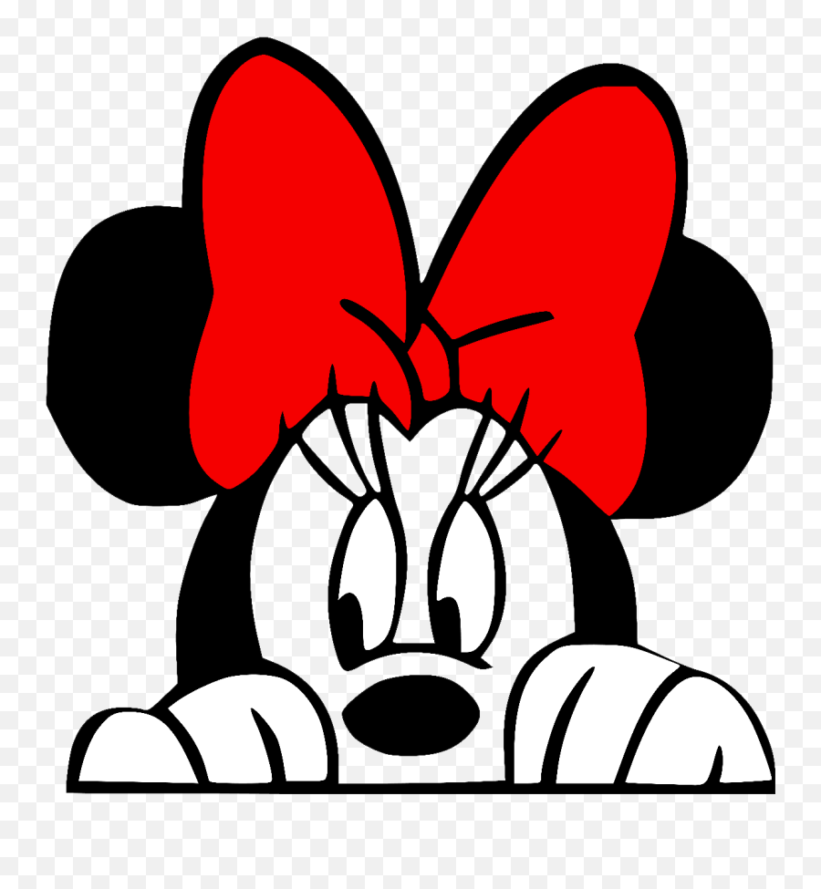 Minnie Peeking - Cartoon Mickey And Minnie Mouse Png,Peeking Png