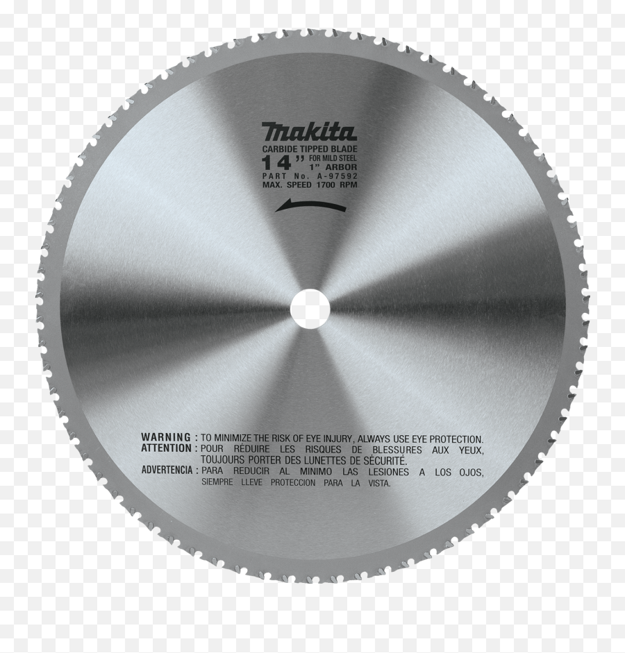 Makita Usa - Metal Cutting Blade 14 Inch Png,Saw Blade Png