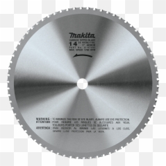 Makita Usa - Metal Cutting Blade 14 Inch Png,Saw Blade Png