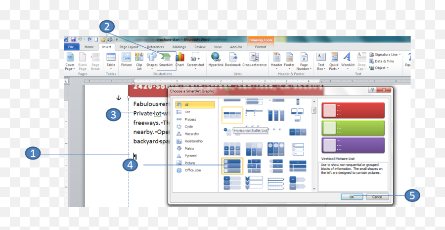 Create A Brochure In Word - Office Skills Blog Vertical Png,Ms Word Icon