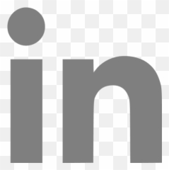 Gray Linkedin Icon - Free gray site logo icons Transparent Linked In Icon Png