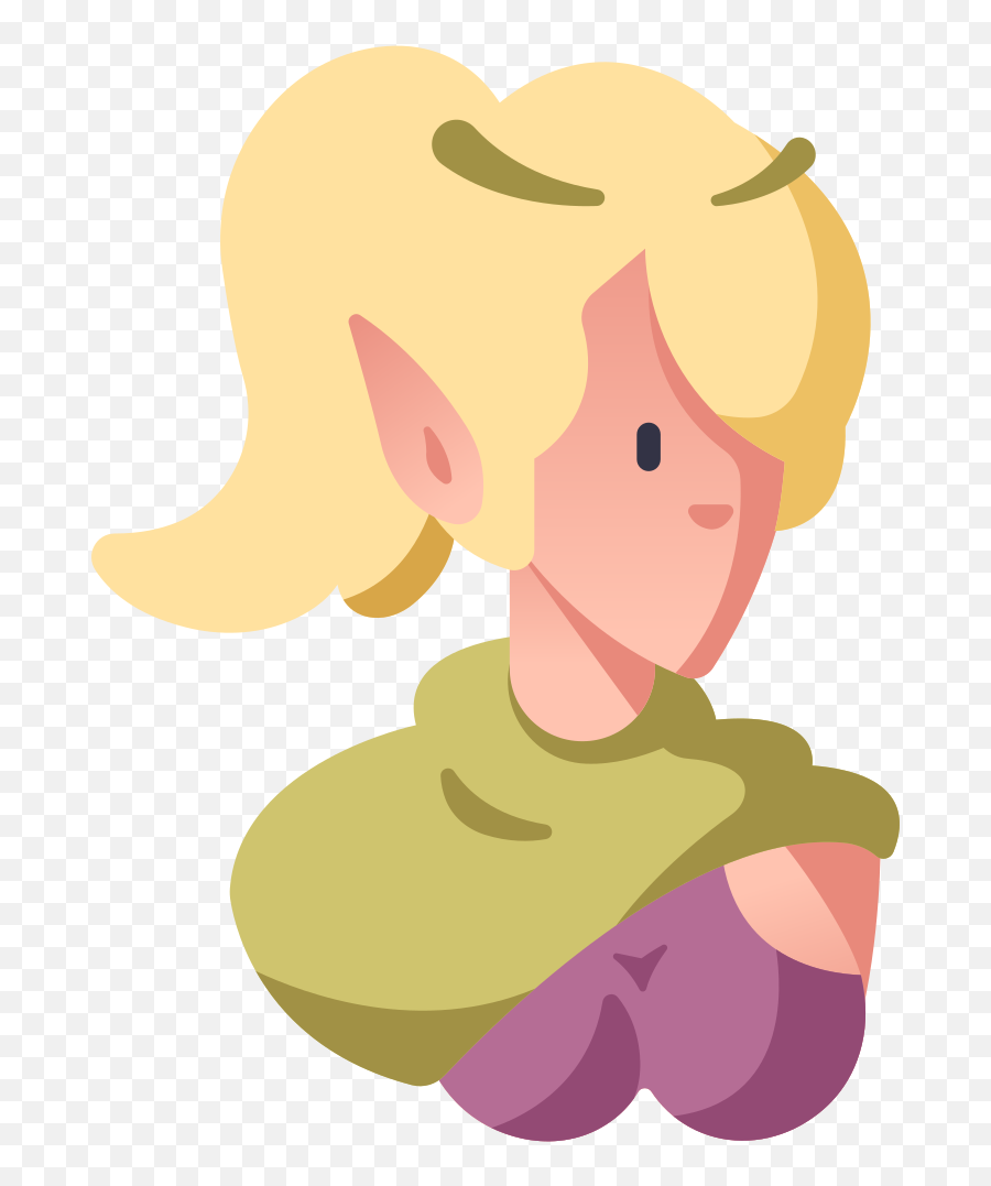Archer Cartoon Character Elf Fantasy Female Rpg Icon - Rpg Elf Icon Png,Archer Png