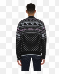 Save The Whales Sweater Black - Long Sleeve png
