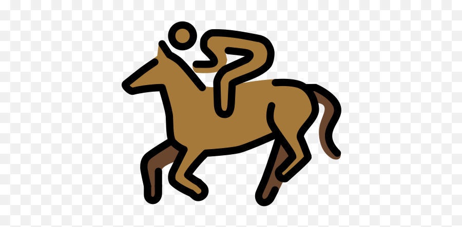 Horse Racing Medium - Dark Skin Tone Emoji Horse Racing Png,Horse Riding Icon