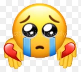 Sad Depressed Heart Broken Sticker By Aesthiclovely - Pouty Face Emoji png